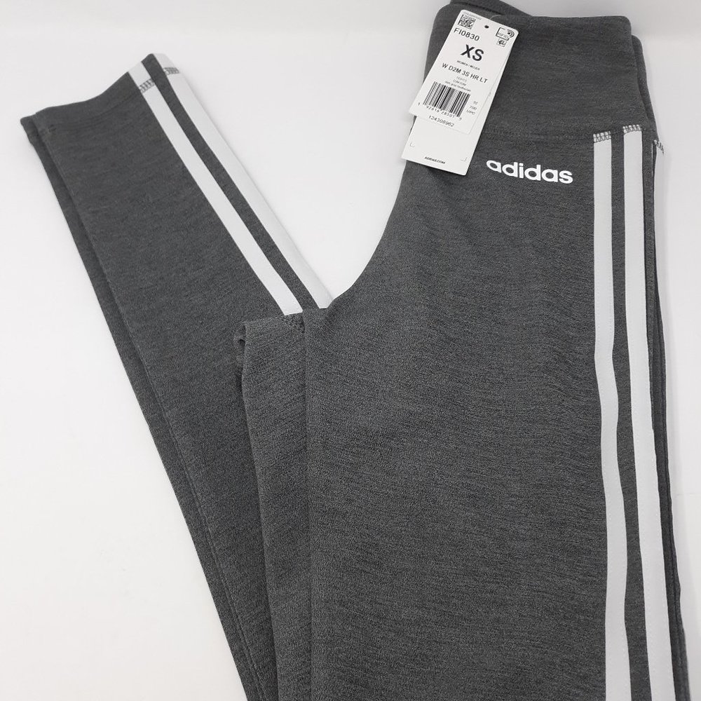 adidas Womens Designed 2 Move 3-Stripes High-Rise